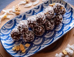 Banana Chocolate Peanut Butter Vegan Truffles