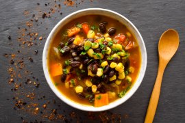 Sweet n' Spicy Black Bean and Corn Chili