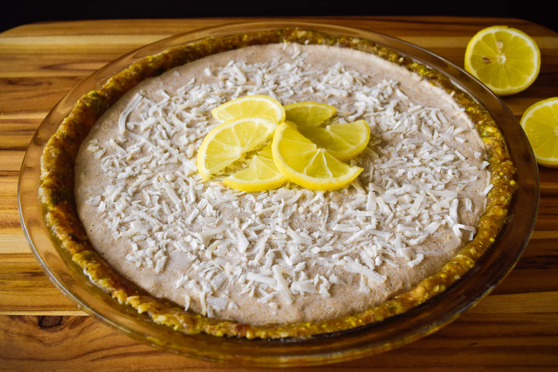 Lemon Tahini Coconut Creme Pie