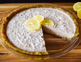 Lemon Tahini Coconut Creme Pie