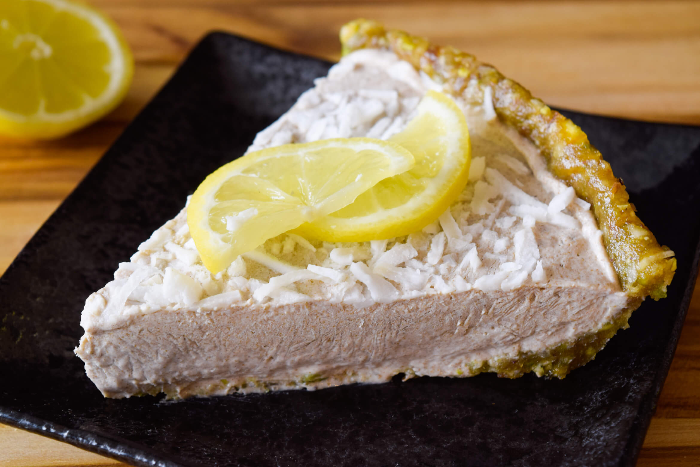 Lemon Tahini Coconut Creme Pie