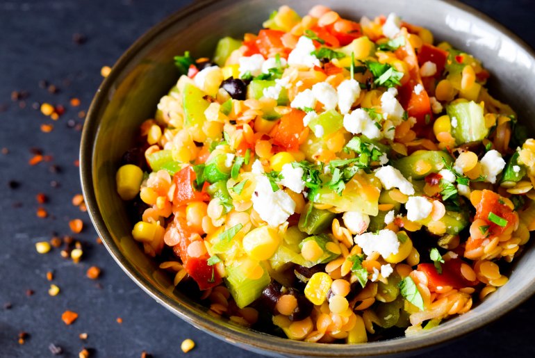 Whole Food’s Southwest Lentil Salad