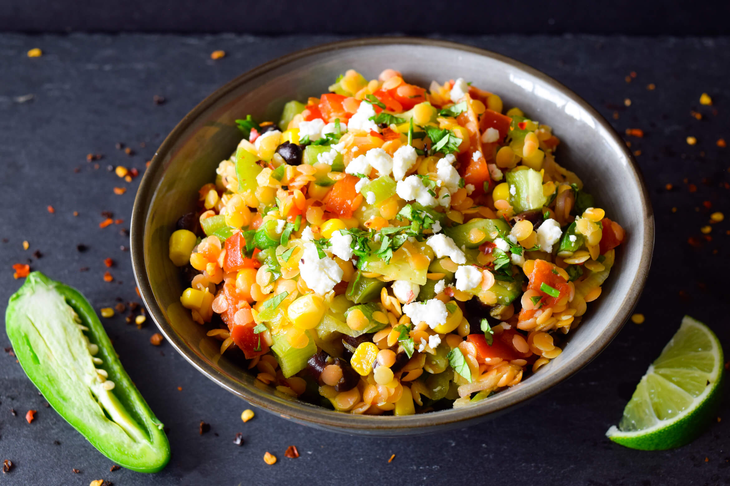 Whole Food’s Southwest Lentil Salad