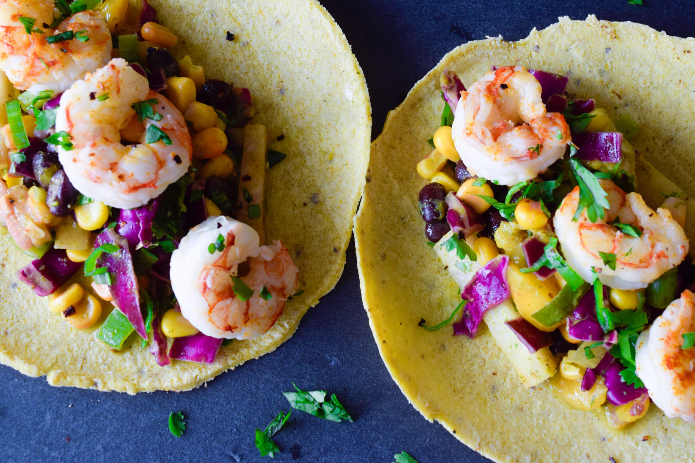 Imperfect Produce Challenge: Shrimp Tacos with Mango Jicama Citrus Slaw